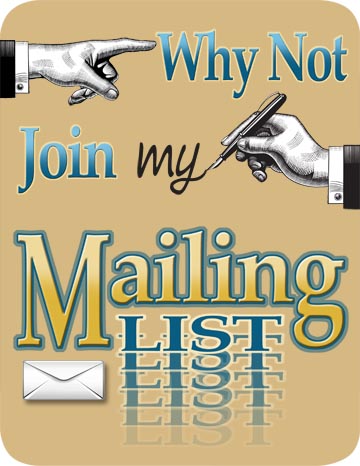 Join My Mailing List